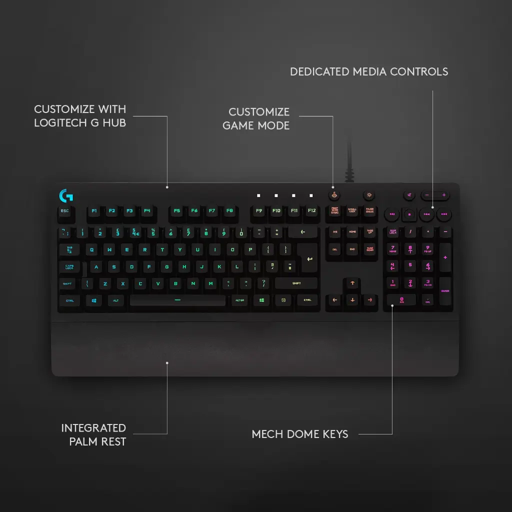 Logitech G213 Prodigy RGB Gaming Keyboard