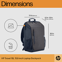 HP Travel 15.6 Laptop Backpack Iron Grey