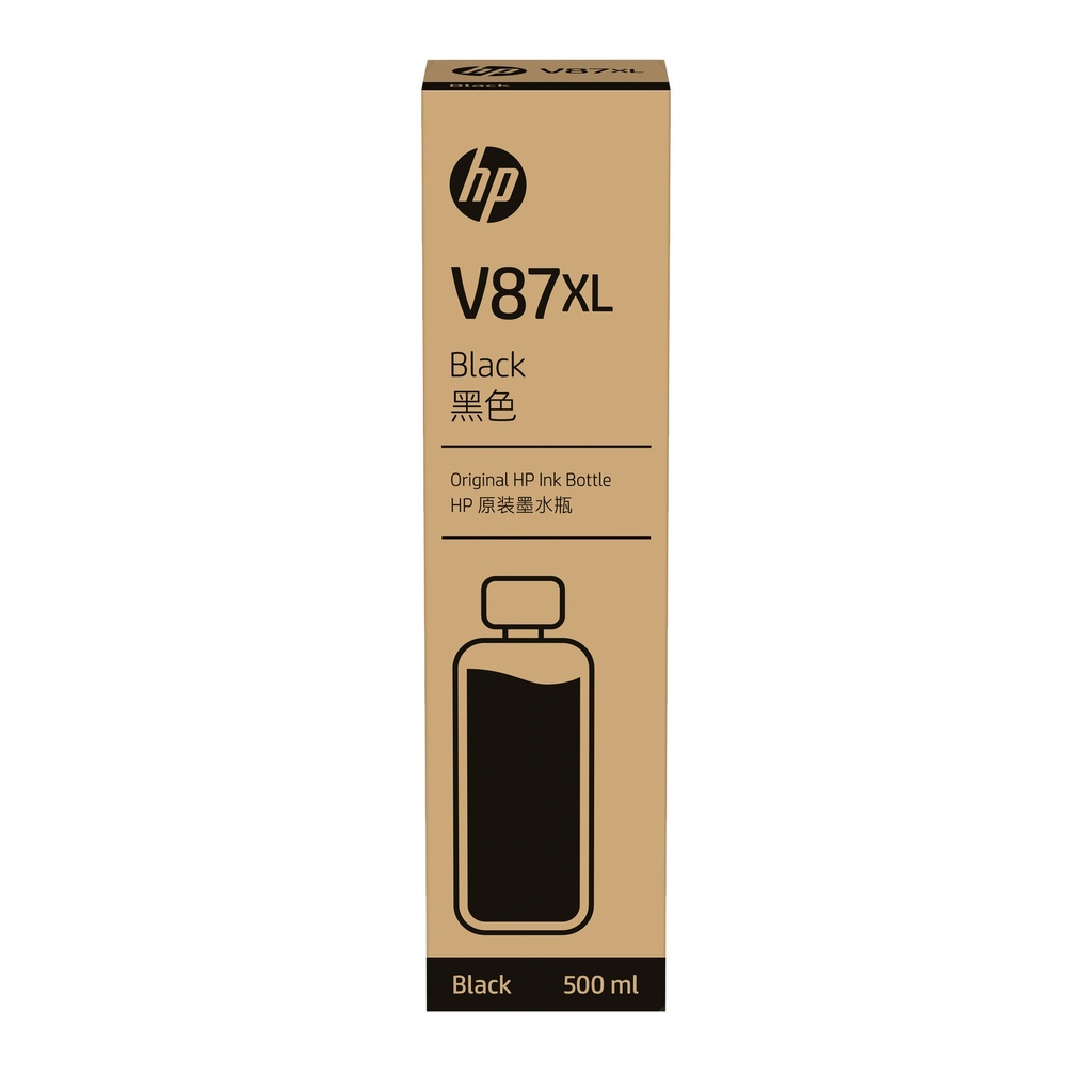 HP V87XL 500-ml Bottled Ink Cartridge Set